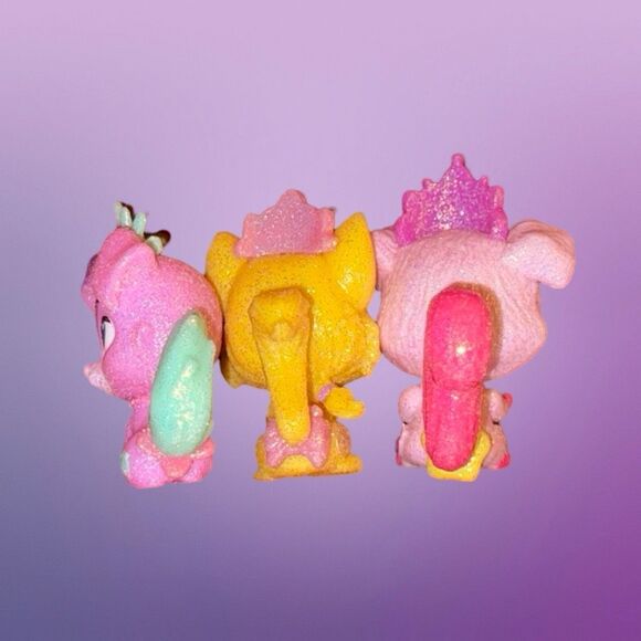 3 Disney's Palace Pets Glitzy Glitter Friends Puppy Kitty Figure B19 - Picture 2 of 3